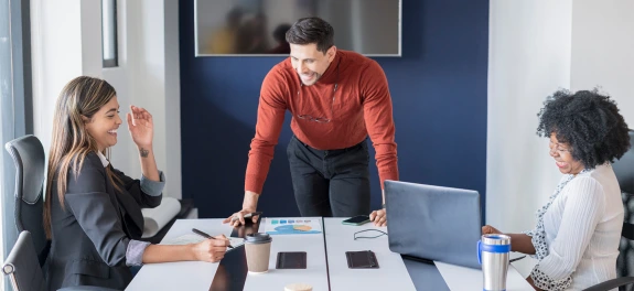 Group of business people working in conference room