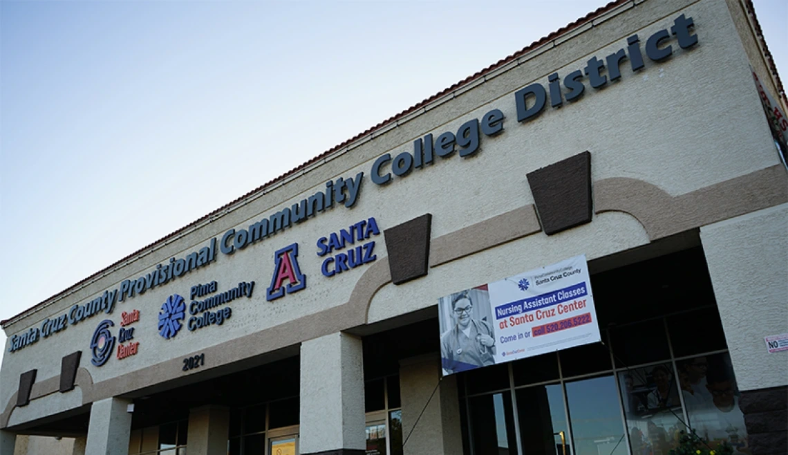 Exterior shot of Nogales building